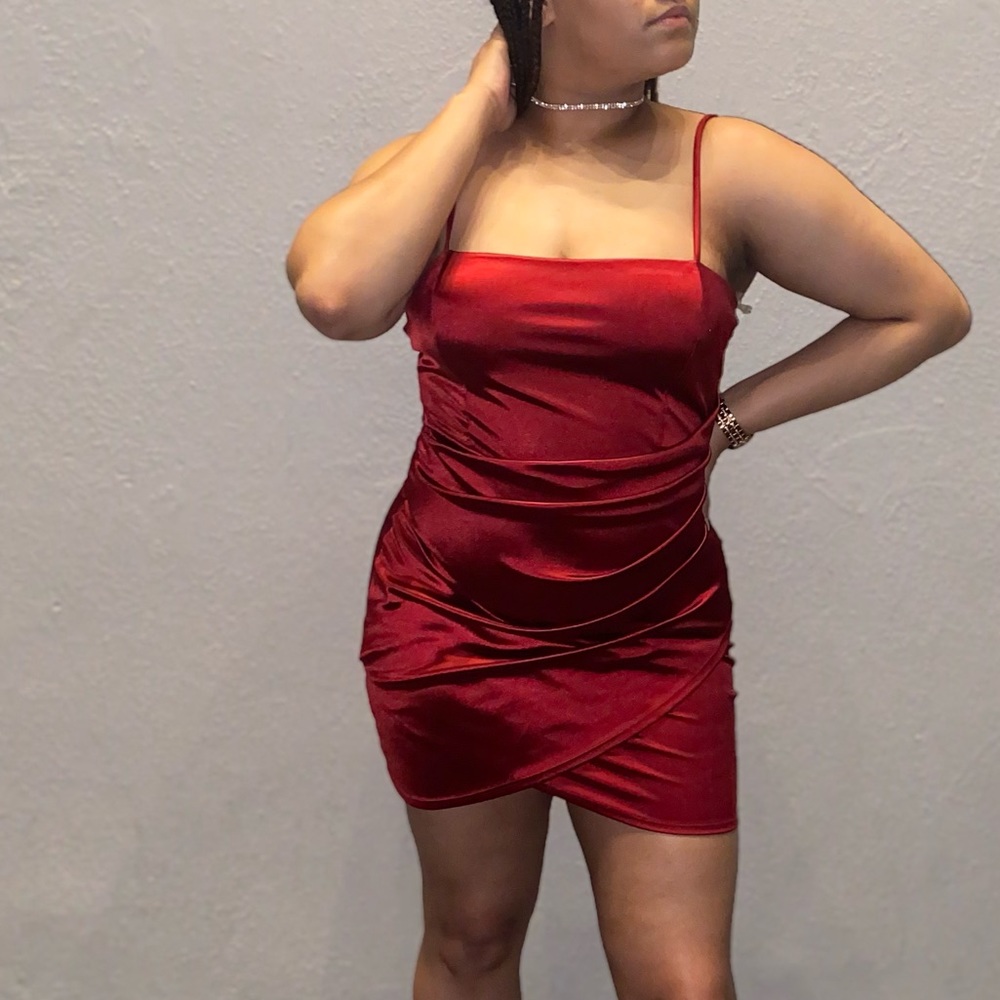 Red Silk Dress